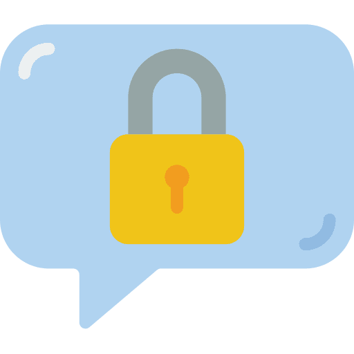 Message secure message privacy icon Message secure message privacy icon