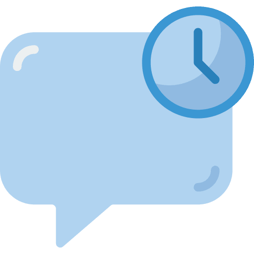 Time speech bubble conversation time icon Time speech bubble conversation time icon