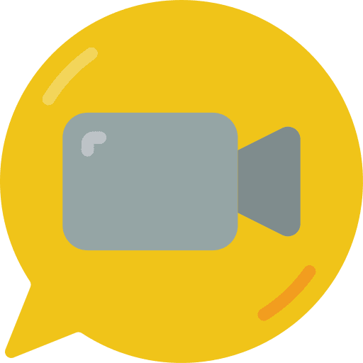 Video chat chat videocall conversation icon