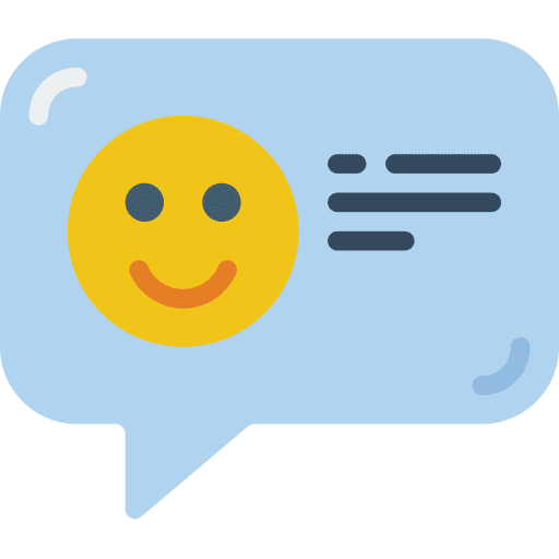 Happy smiley communication speech bubble icon Happy smiley communication speech bubble icon