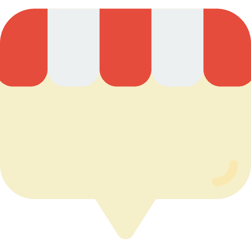 Shop communication conversation speech bubble icon Shop communication conversation speech bubble icon