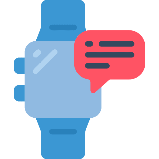 Smartwatch watch speech bubble smartwatch icon Smartwatch watch speech bubble smartwatch icon