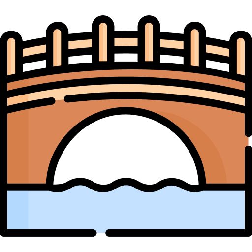 Bridge river bridge architecture and city icon