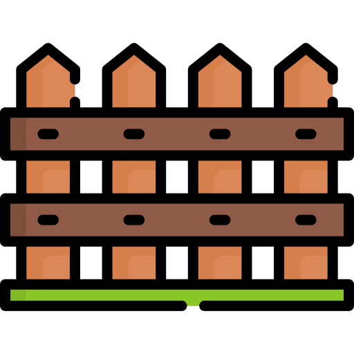 Fence boundary fancy protection icon Fence boundary fancy protection icon