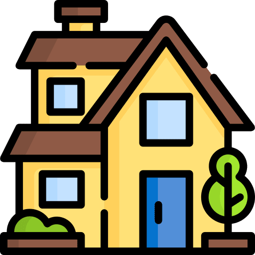 Villa home hotel cottage icon