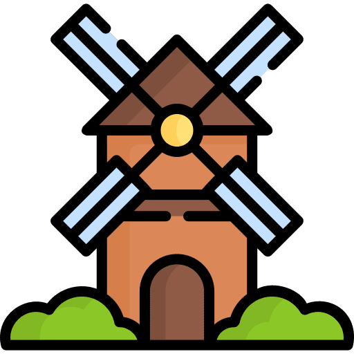Windmill windmill wind power farming and gardening icon Windmill windmill wind power farming and gardening icon