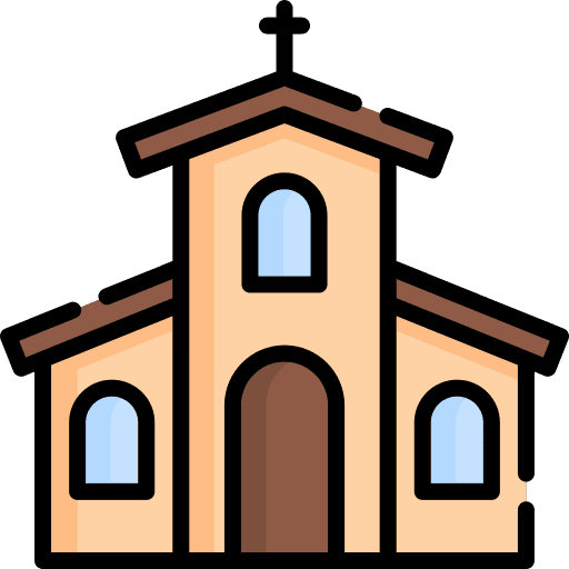 Church monument landmark architectonic icon Church monument landmark architectonic icon