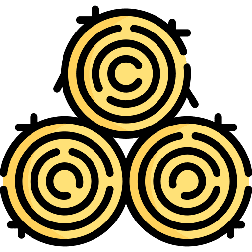 Hay bale hay roll hay bale farming and gardening icon Hay bale hay roll hay bale farming and gardening icon