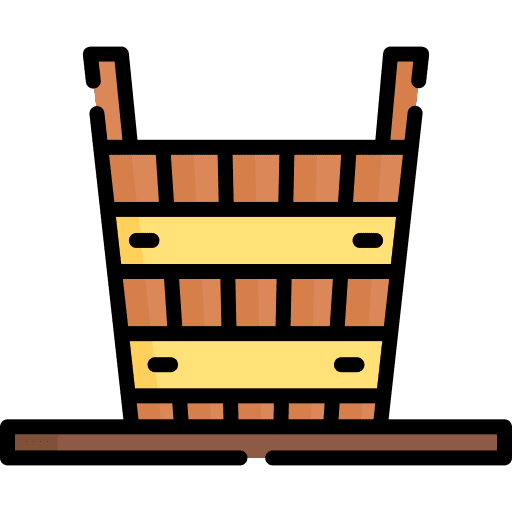 Bucket cleaning bucket wooden icon Bucket cleaning bucket wooden icon