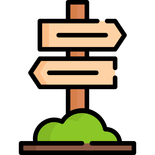 Signage signpost road sign direction icon Signage signpost road sign direction icon