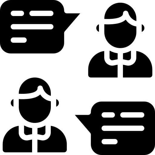 Chat users communication communications icon