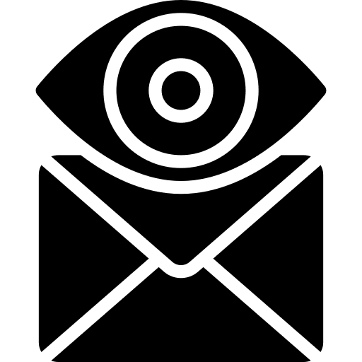 Email look see communication icon