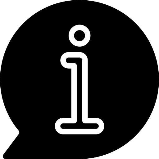 Information info bubble conversation icon