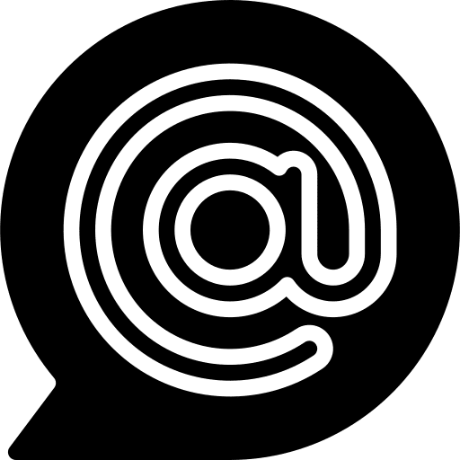 Email chat mail address icon