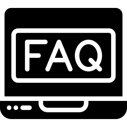 Faq webpage question communications icon