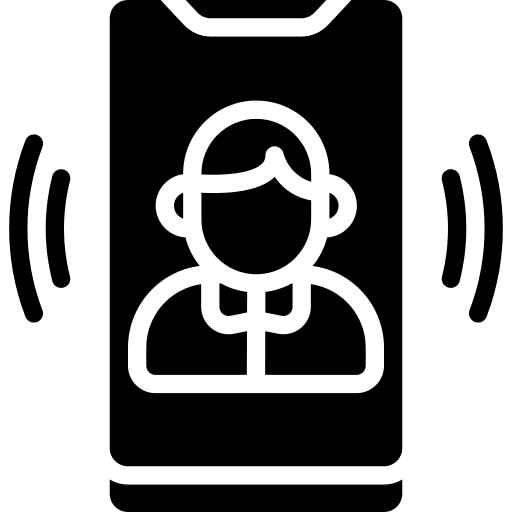 Video call communications user calling icon
