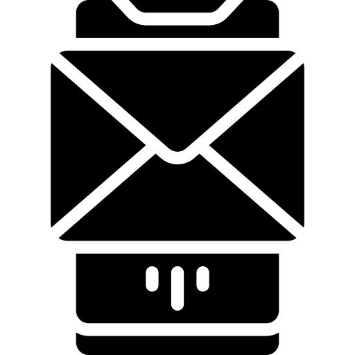 Mail online mobile phone mail icon