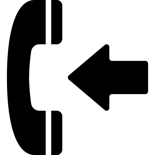 Phone calling phone arrow icon