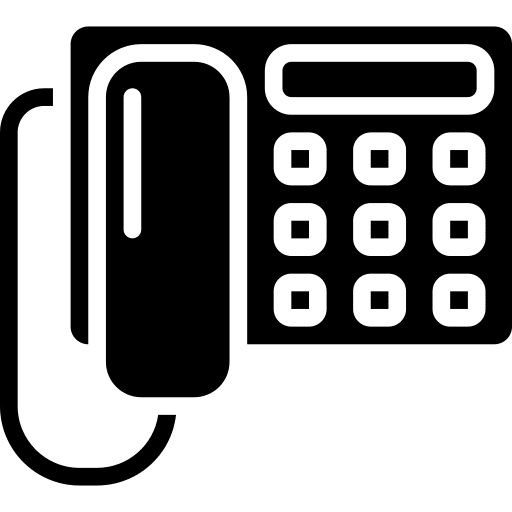 Phone landline dial telephone icon