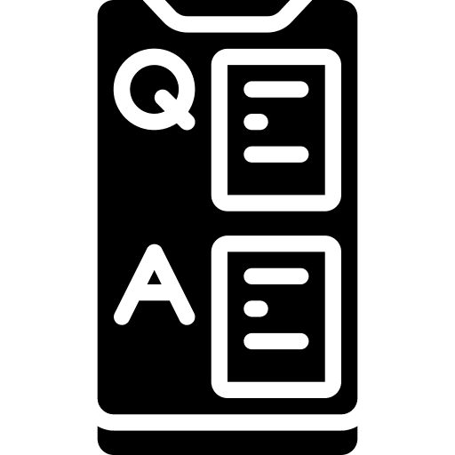 Question question smartphone communications icon