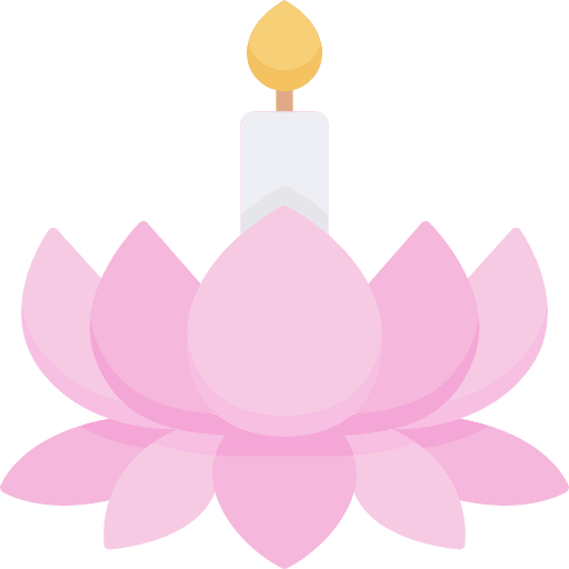 Vesak festivity buddhism candle icon