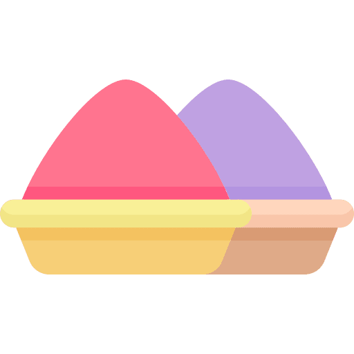 Holi hindu powder pot icon Holi hindu powder pot icon