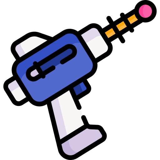 Laser video game guns science fiction icon Laser video game guns science fiction icon