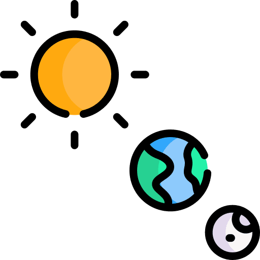 Lunar astral partial space icon