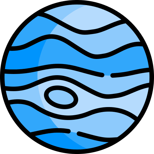 Planet universe space solar system icon