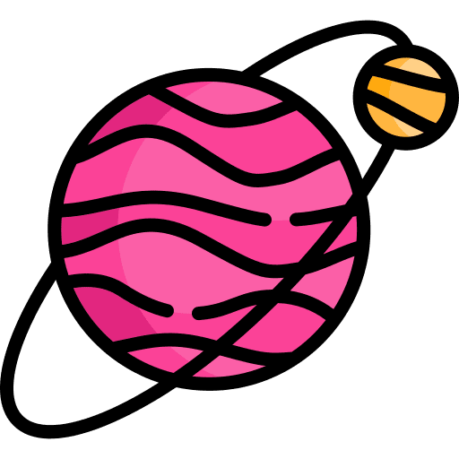 Planet science education astronomy icon Planet science education astronomy icon