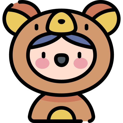 Bear user boy kid icon Bear user boy kid icon