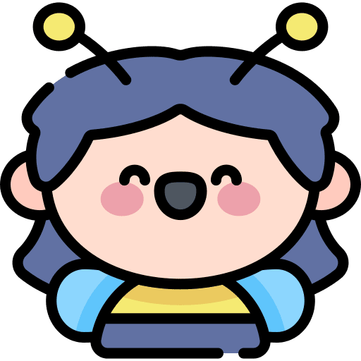 Bee girl children kid icon Bee girl children kid icon