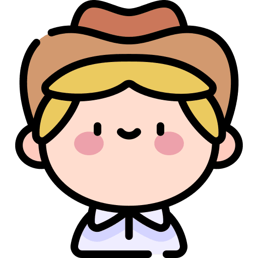 Cowboy people blonde child icon Cowboy people blonde child icon