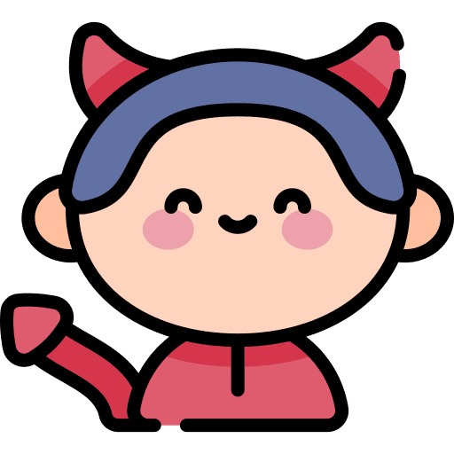 Devil costume boy carnival icon Devil costume boy carnival icon