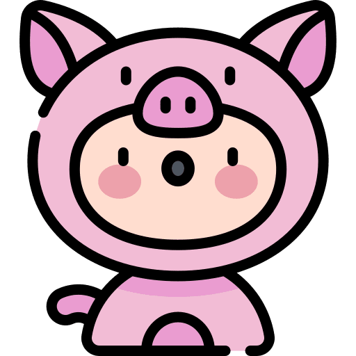 Pig costume user pig icon Pig costume user pig icon