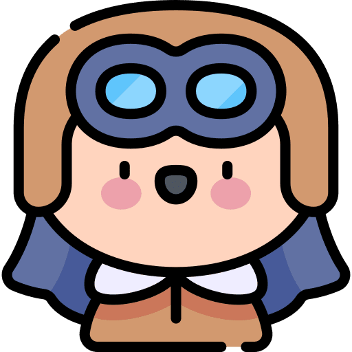 Pilot boy kid carnival icon Pilot boy kid carnival icon