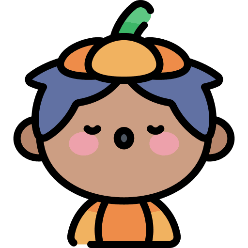 Pumpkin afro people carnival icon Pumpkin afro people carnival icon
