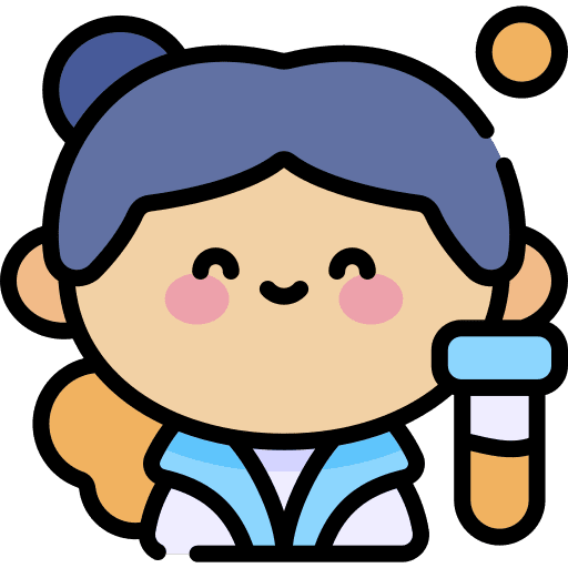 Scientist children caucasian user icon Scientist children caucasian user icon