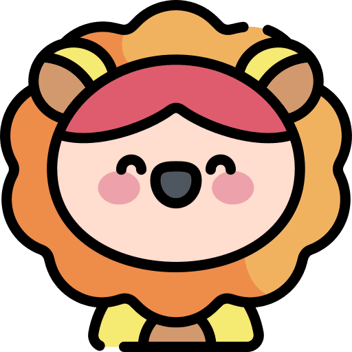 Lion carnival caucasian user icon Lion carnival caucasian user icon