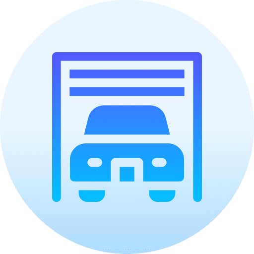 Garage transportation home automation smart garage icon Garage transportation home automation smart garage icon
