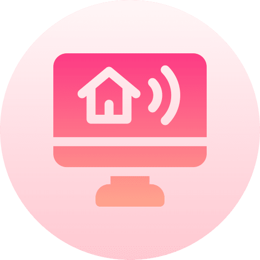 Monitor smart home home automation computing icon Monitor smart home home automation computing icon