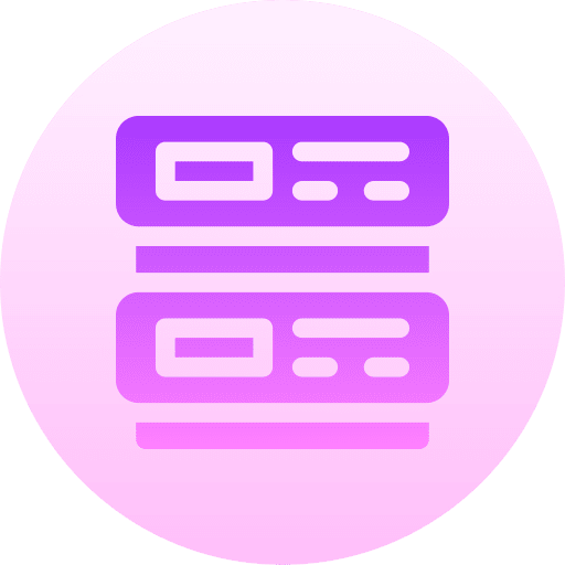 Server multimedia electronics storage icon