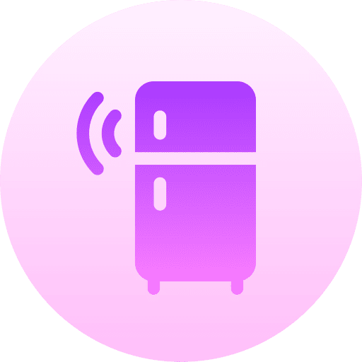 Smart fridge control smart refrigerator smart home icon Smart fridge control smart refrigerator smart home icon