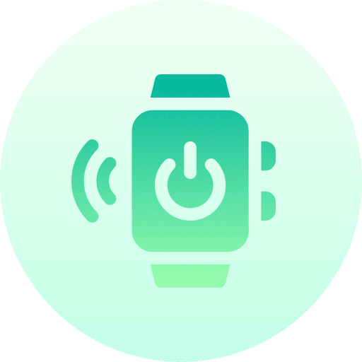 Smartwatch electronics shutdown wristwatch icon Smartwatch electronics shutdown wristwatch icon