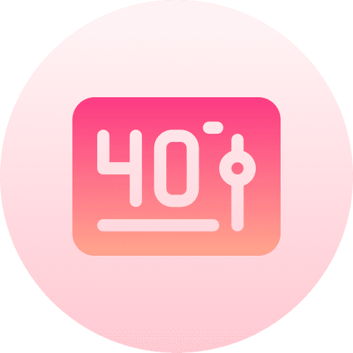 Thermostat electronics internet of things temperature control icon Thermostat electronics internet of things temperature control icon