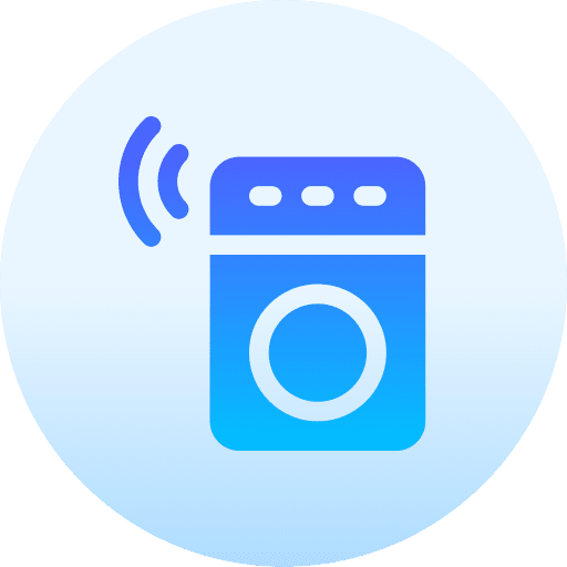 Washing machine wifi smart house internet of things icon Washing machine wifi smart house internet of things icon