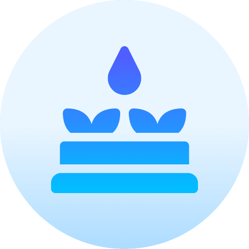 Watering plant organic hydroponic gardening icon Watering plant organic hydroponic gardening icon