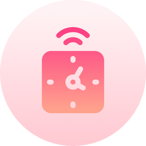 Clock wireless smart house wifi icon Clock wireless smart house wifi icon