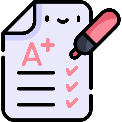 Test education test grades icon