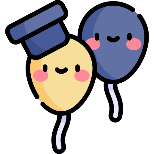 Balloon party graduation hat celebration icon Balloon party graduation hat celebration icon